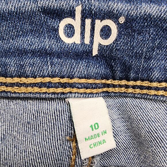 Dip Jeans Womens 10 Blue High Rise Skinny Leg Ankle Stretch Denim Repreve Casual - Picture 5 of 13